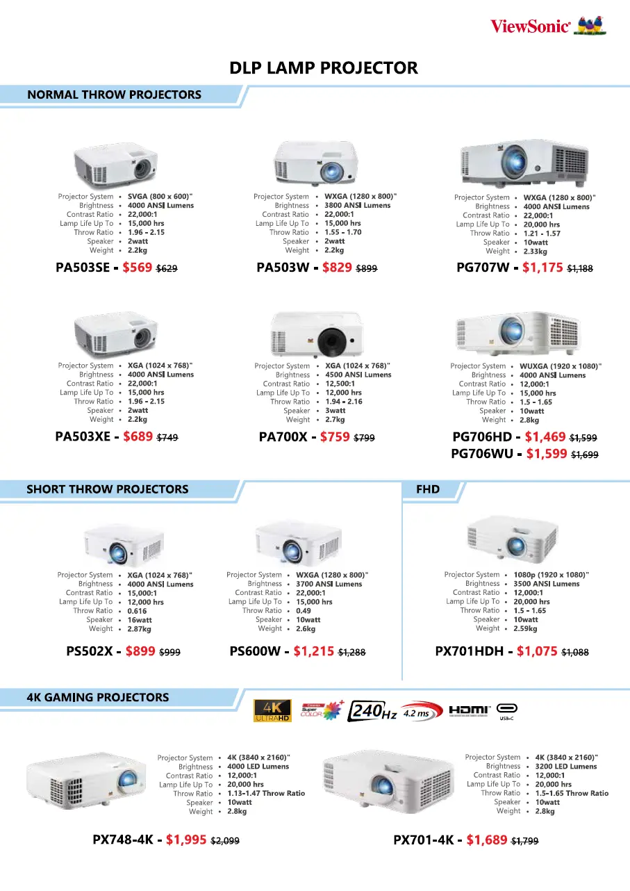 Viewsonic Projector Promo Aug 2023 Flyer 03