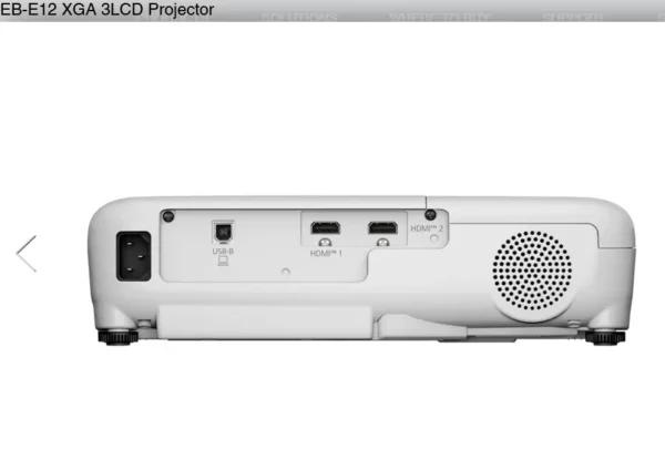 Epson EB-E12 LCD Projector 3600 Im XGA